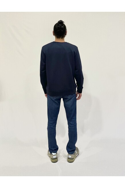 Süperlife Erkek Bisiklet Yaka Rahat Kalıp 3 iplik Kalın W.Brooklyn Baskılı  Sweatshirt SPR24SW31