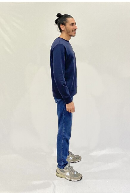 Süperlife Erkek Bisiklet Yaka Rahat Kalıp 3 iplik Kalın W.Brooklyn Baskılı  Sweatshirt SPR24SW31