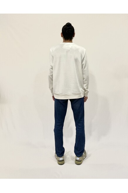 Süperlife Erkek Bisiklet Yaka Rahat Kalıp 3 iplik Kalın W.Brooklyn Baskılı  Sweatshirt SPR24SW31