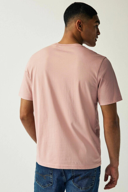 Süperlife Erkek Bisiklet Yaka Slim Fit Air Baskılı Tişort SPR21Y23