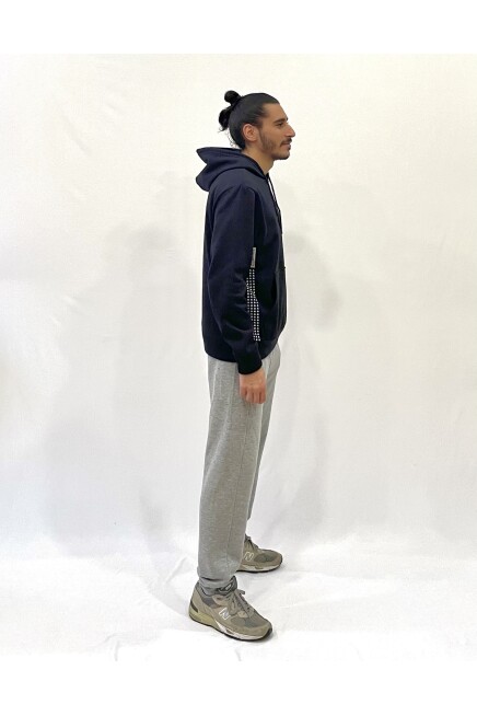 Süperlife Erkek Kapşonlu Rahat Kalıp İçi Polarlı 3 iplik Tokyo Baskılı SweatShırt spr24sw05