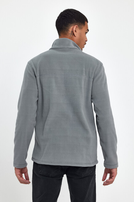 Süperlife Erkek Rahat Kalıp Softech Polar Yarım Fermuarlı Sweatshırt spr24pw20
