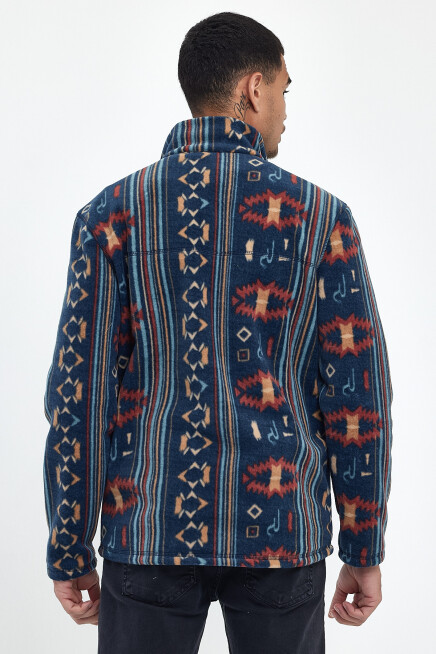 Süperlife Erkek Rahat Kalıp Softech Polar Yarım Fermuarlı Sweatshırt spr24pw20