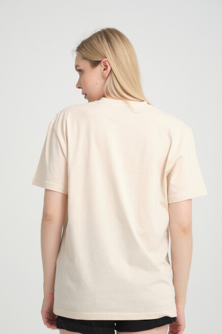 Süperlife Kadın Bisiklet Yaka Oversize Fit  Tişort SPR24TSk110