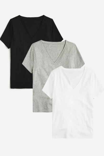 Süperlife Kadın V Yaka Regular Tshirt SPR24TSK45-3