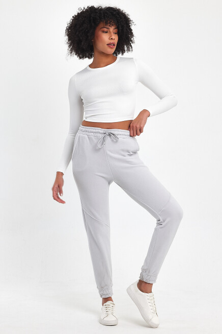 Süperlife Kadın Rahat Kalıp Softech Polar Sweat Eşofman Altı SPR24EA97