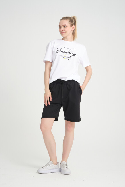 Süperlife Kadın Regular Fit Duble Paça Şort SPR24SRK51