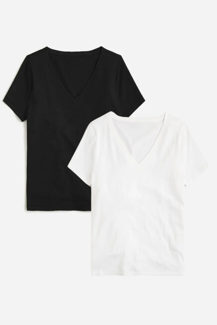 Süperlife Kadın V Yaka Regular Tshirt SPR24TSK45-2