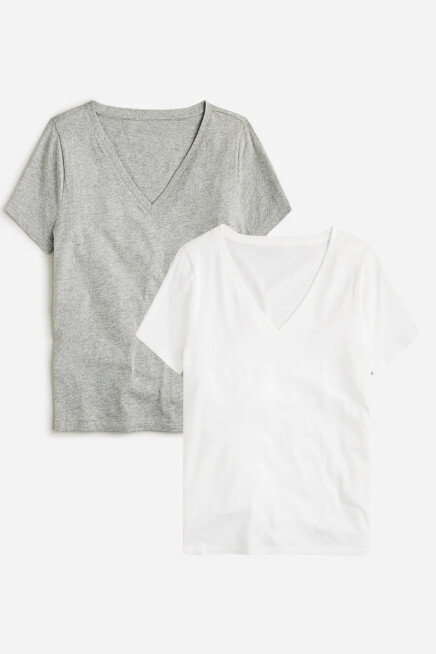Süperlife Kadın V Yaka Regular Tshirt SPR24TSK45-2