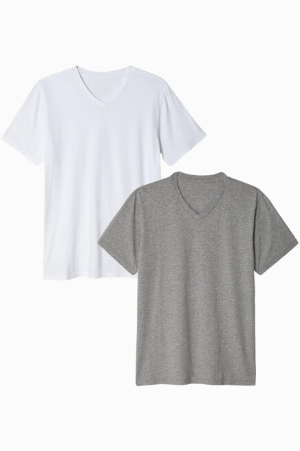 Süperlife Kadın V Yaka Tshirt SPR24TSK40-2
