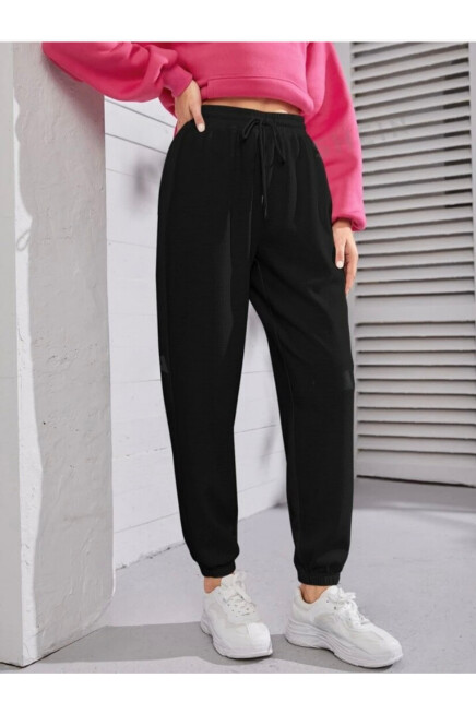 Süperlife Unisex Beli ve Paça Lastikli İnce Eşofman Altı SPR24UEA82