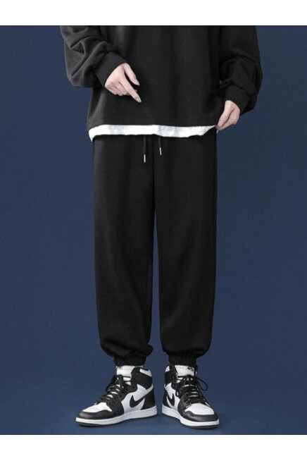 Süperlife Unisex Beli ve Paça Lastikli İnce Eşofman Altı SPR24UEA82