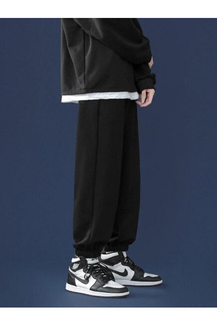 Süperlife Unisex Beli ve Paça Lastikli İnce Eşofman Altı SPR24UEA82