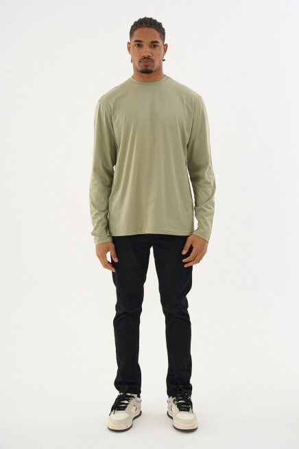 Erkek Bisiklet yaka Uzun kollu Tshırt SPR24TS41