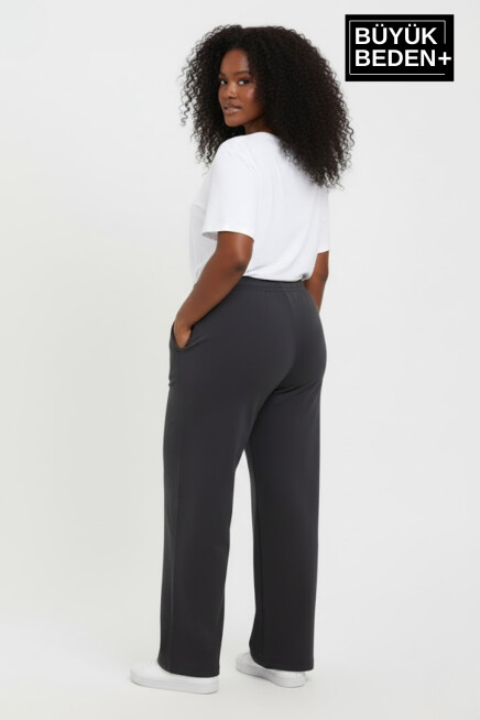 Kadın Büyük Beden BROOKLYN 1970 Baskılı Paça Reçme ince Eşofman Altı SPR26EAK952-3