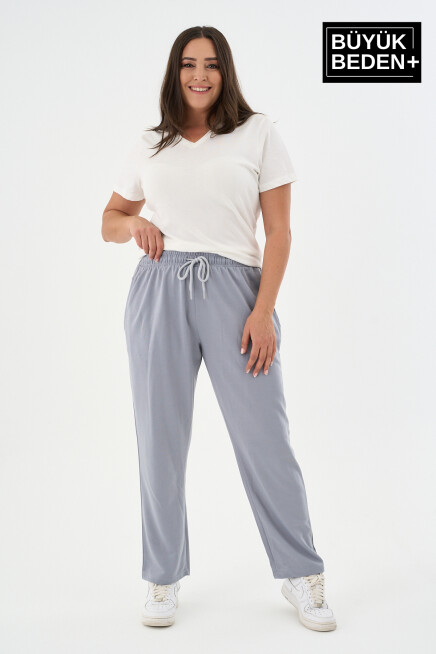 Kadın Büyük Beden İnce Eşofman Altı  SPR25BEAK52