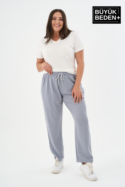 Kadın Büyük Beden İnce Eşofman Altı  SPR25BEAK52