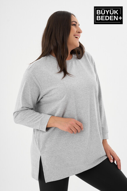 Kadın Tunik Büyük Beden  Sweatshırt SPR26BTK950