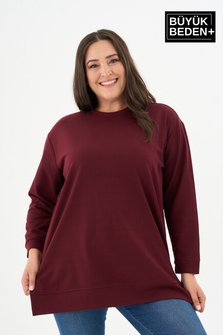 Kadın Tunik Büyük Beden  Sweatshırt SPR26BTK950