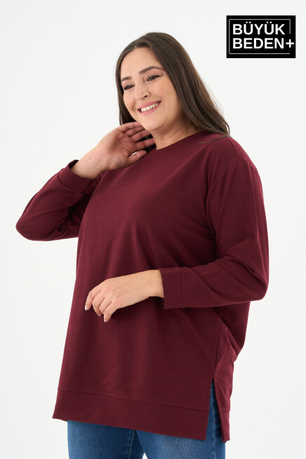 Kadın Tunik Büyük Beden  Sweatshırt SPR26BTK950
