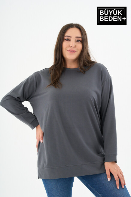 Kadın Tunik Büyük Beden  Sweatshırt SPR26BTK950