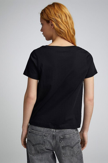 Süperlife Kadın V Yaka New York Tshirt SPR25TSK20