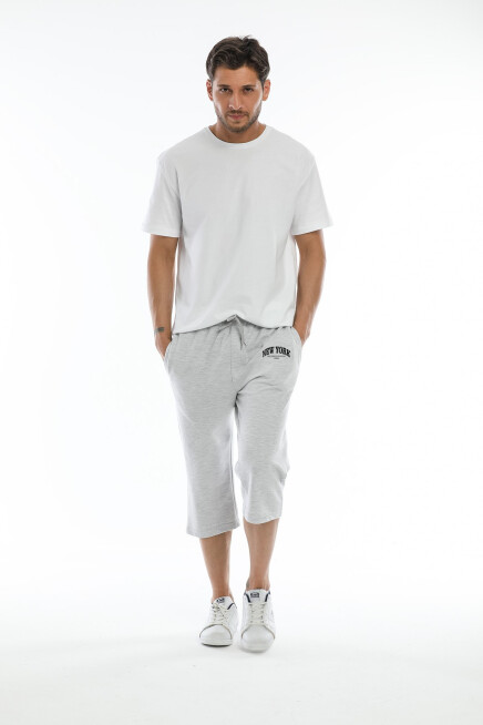 Süperlife Erkek New York Baskılı Uzun Slim fit  Şort SPR25SR081