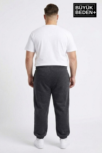 Erkek Büyük Beden BROOKLYN 1970 Baskılı Paça Lastikli  Jogger İnce Eşofman Altı SPR26BEA951-3