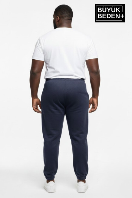 Erkek Büyük Beden BROOKLYN Baskılı Paça Lastikli  Jogger İnce Eşofman Altı  SPR26BEA951-2