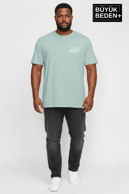 Süperlife Erkek Büyük Beden Chefs Selection Baskılı 3xl-6xl Bisiklet Yaka Tshırt SPR26BTS510-04