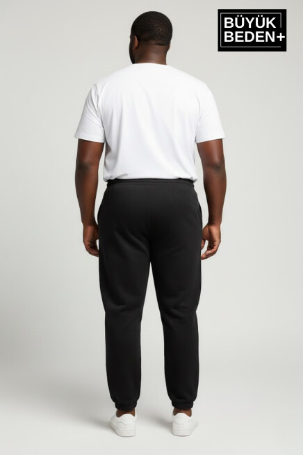 Erkek Büyük Beden New York Baskılı Paça Lastikli Rahat Kesim Jogger İnce Eşofman Altı SPR26BEA951-5