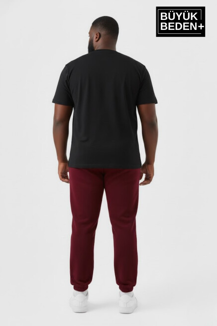 Erkek Büyük Beden New York Baskılı Paça Lastikli Rahat Kesim Jogger İnce Eşofman Altı SPR26BEA951-5