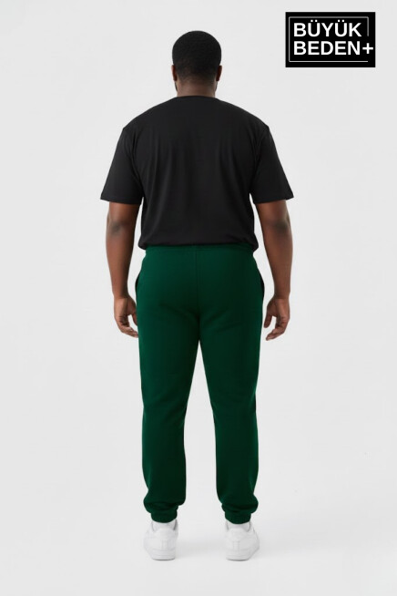 Erkek Büyük Beden New York Baskılı Paça Lastikli Rahat Kesim Jogger İnce Eşofman Altı SPR26BEA951-5