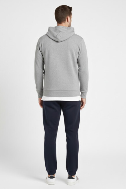 Süperlife Kapşonlu Uzun Kollu Baskılı Dar Kalıp İnce Erkek Sweatshirt SPR 2019K61