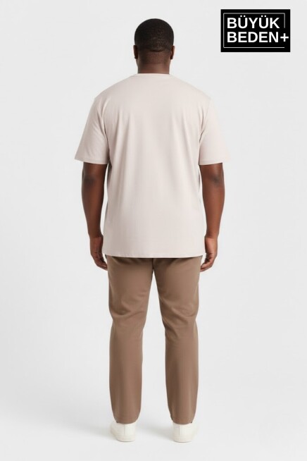 Erkek Büyük Beden Willamsburg Brooklyn Baskılı 3xl-6xl Bisiklet Yaka Tshırt SPR26BTS510-16
