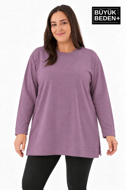 Kadın Tunik Büyük Beden ince Sweatshırt SPR26BTK990